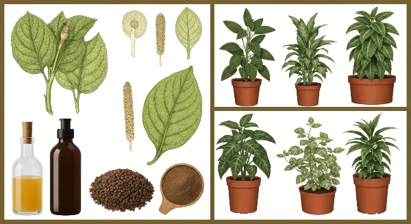 Divers types d'engrais : liquide, organique, et naturel (marc de café) pour plantes d'intérieur