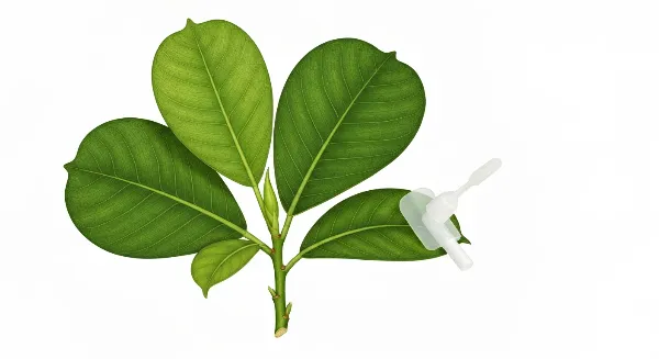 Nettoyage des feuilles de Ficus elastica avec un chiffon humide et illustration de la taille pour un port touffu