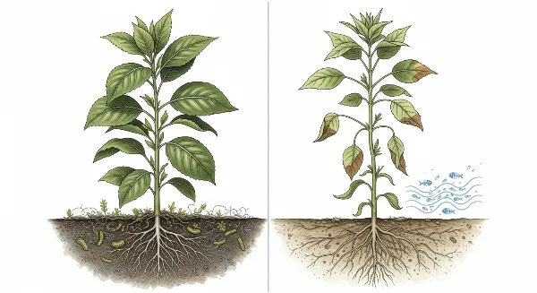 Tableau comparatif des bénéfices et risques des engrais organiques et minéraux