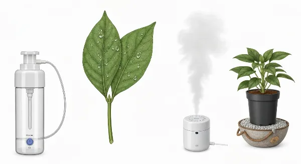 Solutions pour l'humidité des plantes d'intérieur : vaporisateur, humidificateur, billes d'argile