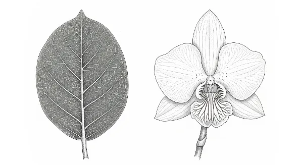Marc de café séché près d'une plante d'intérieur en pot, symbolisant une utilisation réfléchie.